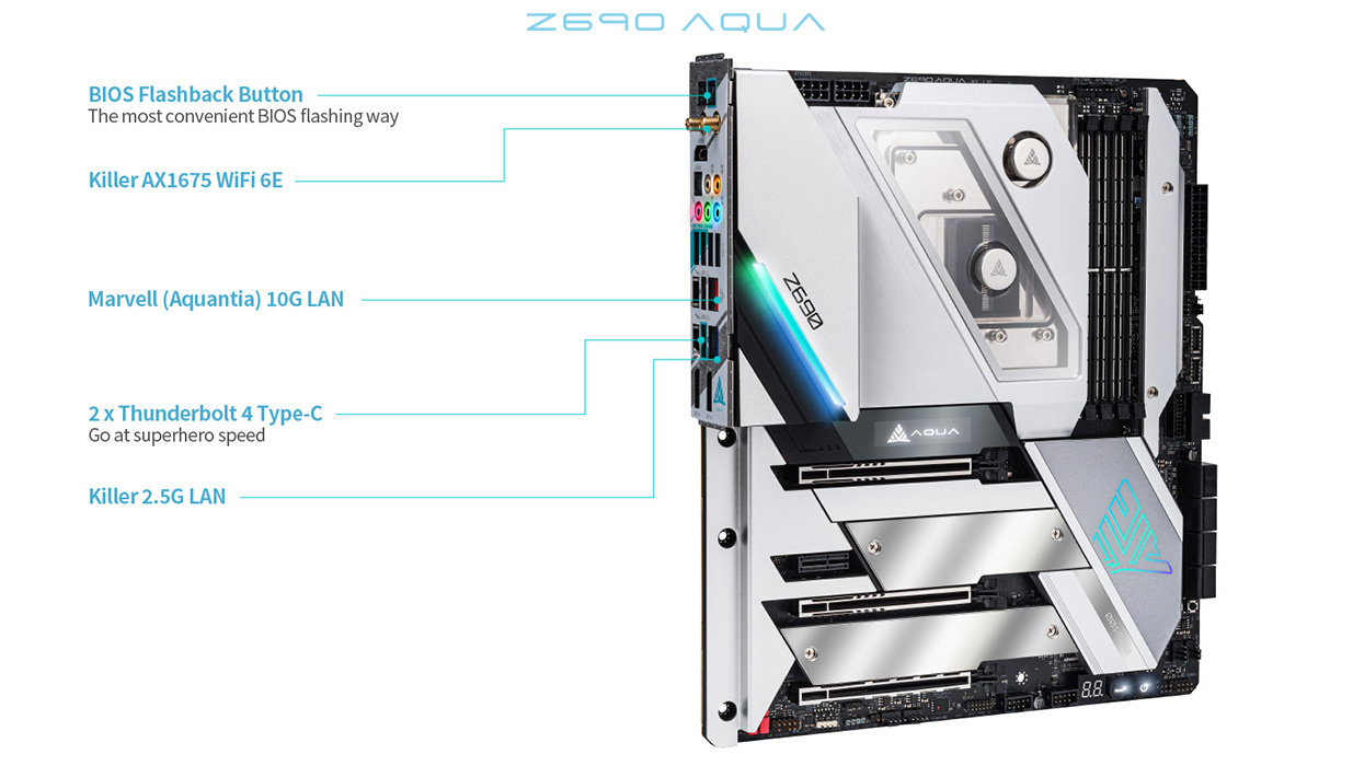 ASRock Z690 AQUA OC ASRock Z690 AQUA OC
